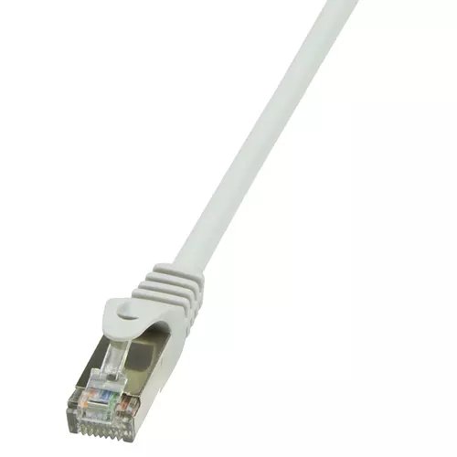 Cablu s/ftp logilink cat5e, cupru-aluminiu, 1 m, gri, awg26, dublu ecranat cp1032d