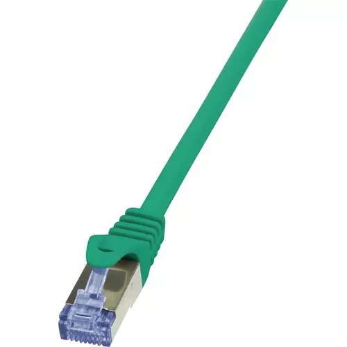 Cablu s/ftp logilink cat6a, lszh, cupru, 3 m, verde, awg26, dublu ecranat cq3065s