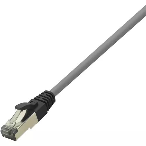 Cablu s/ftp logilink cat8.1, lszh, cupru, 1 m, gri, awg26, dublu ecranat cq8032s