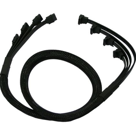 Cablu sata 3 nanoxia nanox_900100033 4-way, 85 cm (negru)