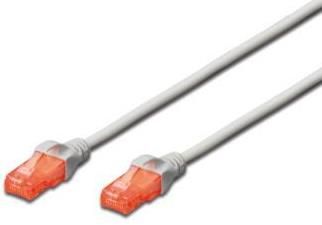 Cablu utp digitus, cat6, patch, 0.5m (gri)