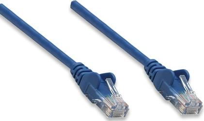 Cablu utp intellinet 319799, patchord, cat.5e, 3m, cupru 100% (albastru)