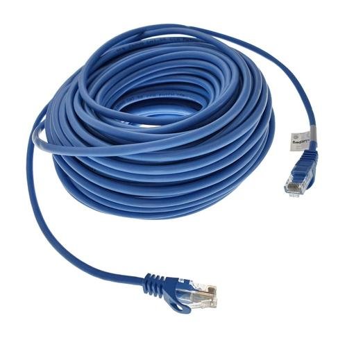 Cablu utp lanberg 42782, cat 5e, mufat 2xrj45, lungime 30m, awg 26, 100 mhz, de legatura retea, ethernet, albastru