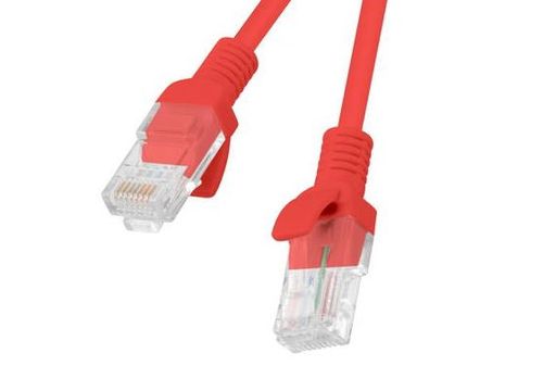 Cablu utp lanberg pcu6-10cc-0100-r, cat.6, 1m (rosu)