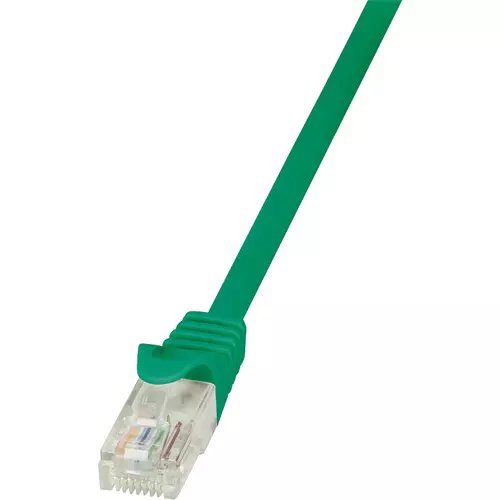 Cablu utp logilink cat5e, cupru-aluminiu, 1.5 m, verde, awg26, cp1045u