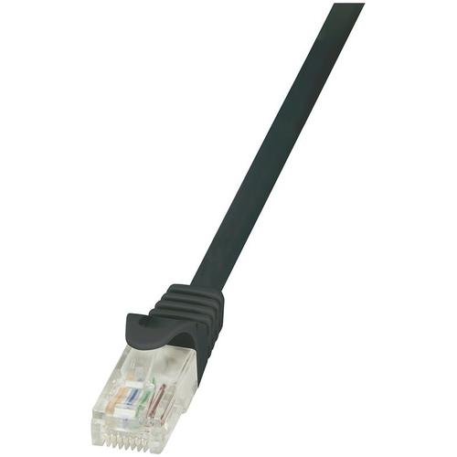 Cablu utp logilink cat6, cupru-aluminiu, 1 m, negru, awg24, cp2033u
