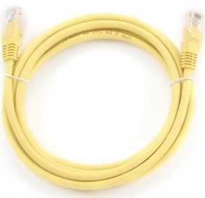 Cablu utp patch cord cat.5e, 0.5m galben