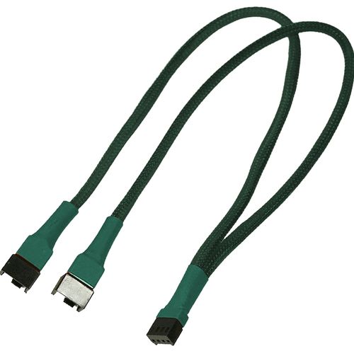 Cablu y ventilator pwm 4 pini nanoxia, 30 cm (verde)