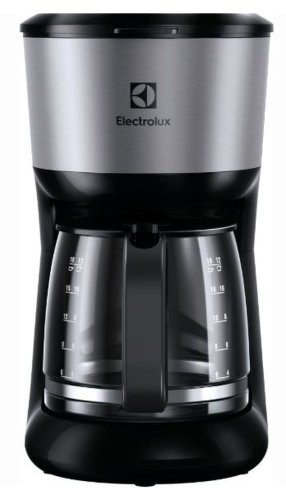 Cafetiera electrolux love your day ekf3700, 1100 w, 1.65 l, 12 cesti, anti-picurare, auto-off 40 min (negru/inox)