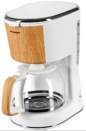Cafetiera heinner hcm-wh900bb, 900w, 1.25l, oprire automata (alb)
