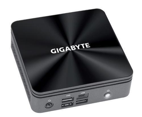 Calculator barebone gigabyte brix gb-bri3-10110 (rev. 1.0) - ultra compact pc kit, procesor intel core i3-10110u, 2 cores, 2.1 ghz up to 4.1ghz, 4mb, fara memorie ram, fara stocare, intel uhd graphics, no os (negru)