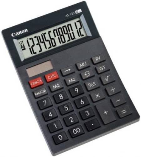 Calculator de birou canon as-120 (negru)
