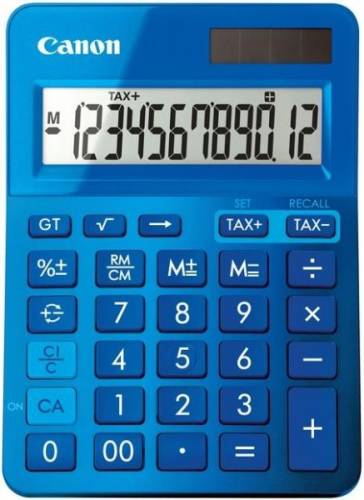 Calculator de birou canon ls-123k, 12 digiti (albastru)