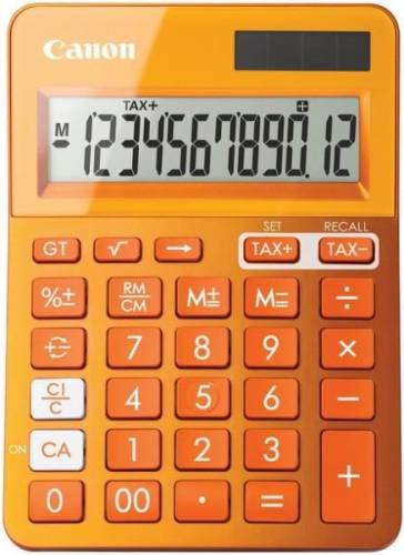 Calculator de birou canon ls-123k, 12 digiti (portocaliu)