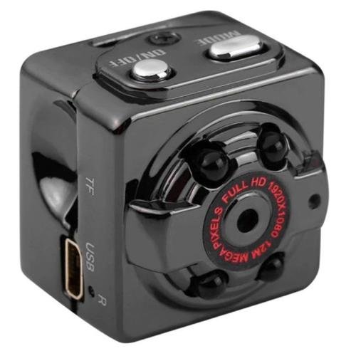 Camera spion iuni sq8, full hd 1080p, unghi 90 grade, audio-video tv-out (negru)