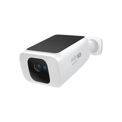 Camera supraveghere eufy solocam spotlight s40, wireless, panou solar, rezolutie 2k, reflector led 600lm, ip67, alb