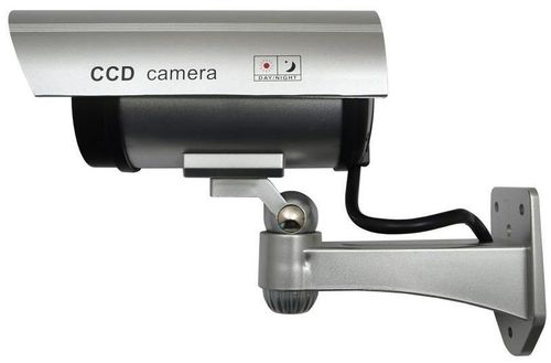 Camera supraveghere falsa cctv maclean ir1100s, ir led (argintiu)
