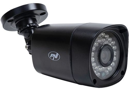 Camera supraveghere video pni ip5mp cu ip, 5mp, h.265, onvif, de exterior ip66 (negru)