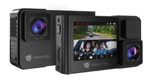 Camera video auto navitel rs2 duo, fhd, night vision, 136°, microfon, g-sensor, auto-start, wdr (negru)