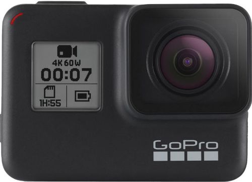 Camera video de actiune gopro hero7 black edition, filmare 4k, waterproof, gps, wi-fi (negru)