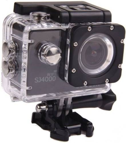 Camera video de actiune sjcam sj4000wifi-bk, filmare full hd, 12 mp, wi-fi (neagra)