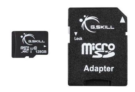 Card de memorie g.skill microsdxc, 128gb, clasa 10, uhs-1 + adaptor microsd