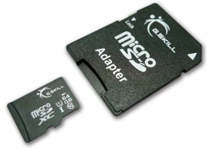 Card de memorie g.skill microsdxc, 64gb, clasa 10, uhs-1 + adaptor microsd