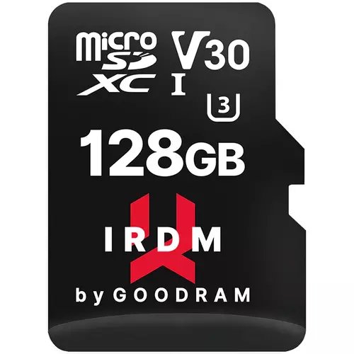 Card de memorie goodram ir-m3aa-1280r12, 128gb, uhs i, cls 10, microsdxc + adaptor,