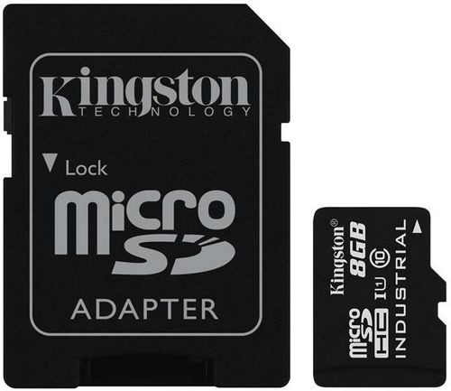 Card de memorie kingston sdcit/8gb, microsdhc, 8gb, clasa 10, uhs-i + adaptor sd
