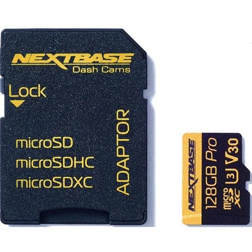 Card de memorie nextbase micro sd 128gb u3 clasa 10+ adaptor sd, compatibil camere auto dvr