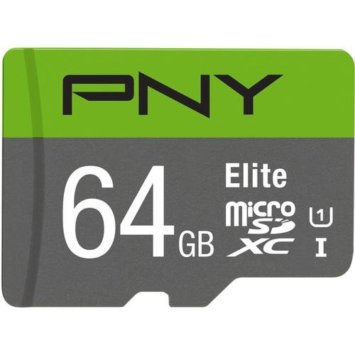 Card de memorie pny elite micro-sdxc, 64gb, class 10, uhs-i, u1