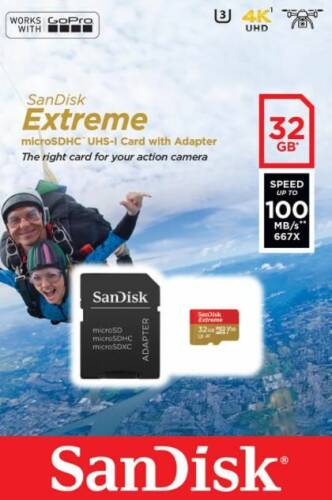 Card de memorie sandisk extreme, 32gb, pana la 667 mb/s