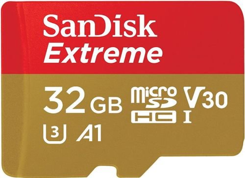 Card de memorie sandisk extreme microsdhc sdsqxaf-032g-gn6gn, 32gb, for mobile gaming, 4k, a1, uhs-i, clasa10