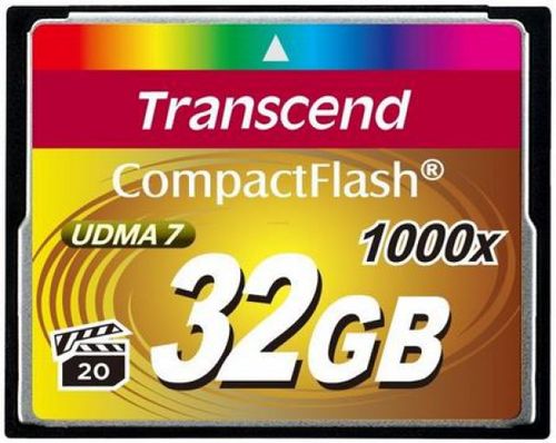 Card de memorie transcend compact flash, 32gb, 1000x