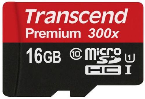Card de memorie transcend microsdhc, 16gb, clasa 10, uhs-i