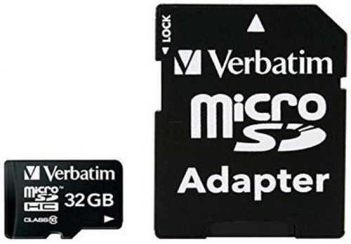 Card de memorie verbatim 44083, microsdhc, 32 gb, clasa 10 + adaptor sd