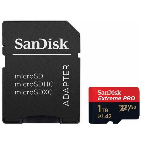 Card memorie sandisk extreme pro microsdxc, 1tb, uhs-i, u3, clasa 10 + adaptor sd