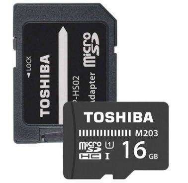 Card memorie toshiba microsdhc, 16gb, class 10 uhs-i + adaptor microsd