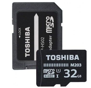  card memorie toshiba microsdhc, 32gb, class 10 uhs-i + adaptor microsd