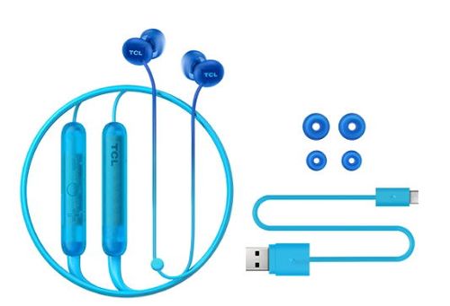 Casti alergare tcl socl300btbl, in-ear, bluetooth 5.0, microfon (albastru)