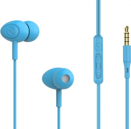 Casti in-ear tellur basic gamma, jack 3.5mm, microfon (albastru)