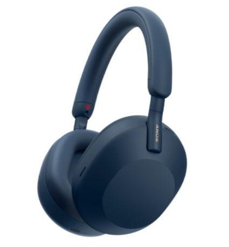 Casti over the ear sony wh-1000xm5l, wireless, bluetooth, noise cancelling, autonomie baterie 30 ore, microfon, (albastru)