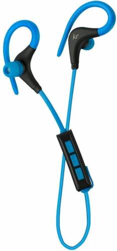 Casti stereo kitsound race sports, bluetooth, microfon (albastru)