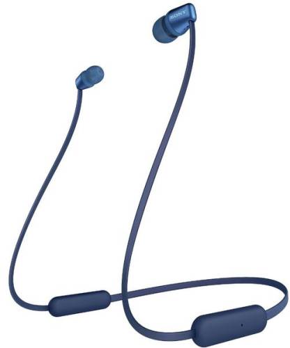 Casti stereo sony wi-c310, bluetooth, microfon (albastru)