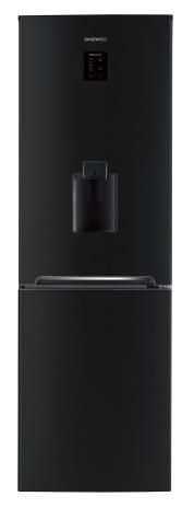 Combina frigorifica daewoo rn-307rdqb, 305 l, clasa a+, no frost, dispenser apa, display touch-control (negru)