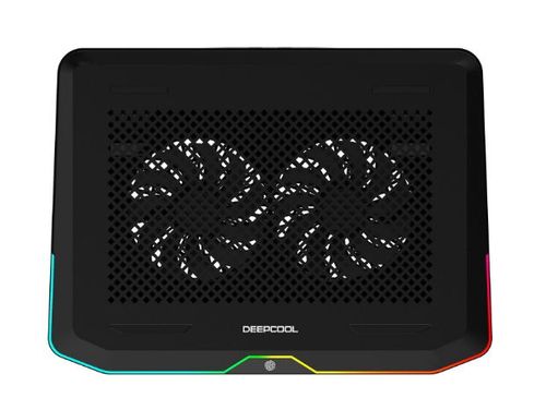 Cooler laptop deepcool n80, 17.3inch, iluminare rgb, 2 x usb 3.0 (negru)