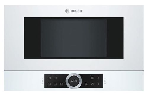 Cuptor cu microunde incorporabil Bosch bfl634gw1, 7 programe 21 l, 900 w (alb)