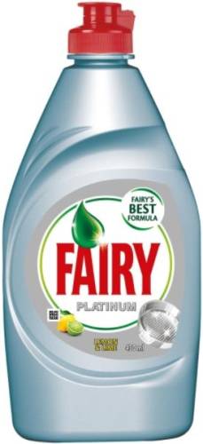 Detergent de vas fairy platinum lemon&lime 430 ml