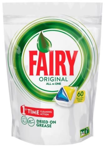 Detergent de vase capsule fairy all in one (60 buc)