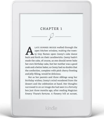 Amazon E-book reader kindle paperwhite 2015, ecran carta e-paper 16 nivele tonuri de gri 6inch, 4gb, wi-fi (alb)